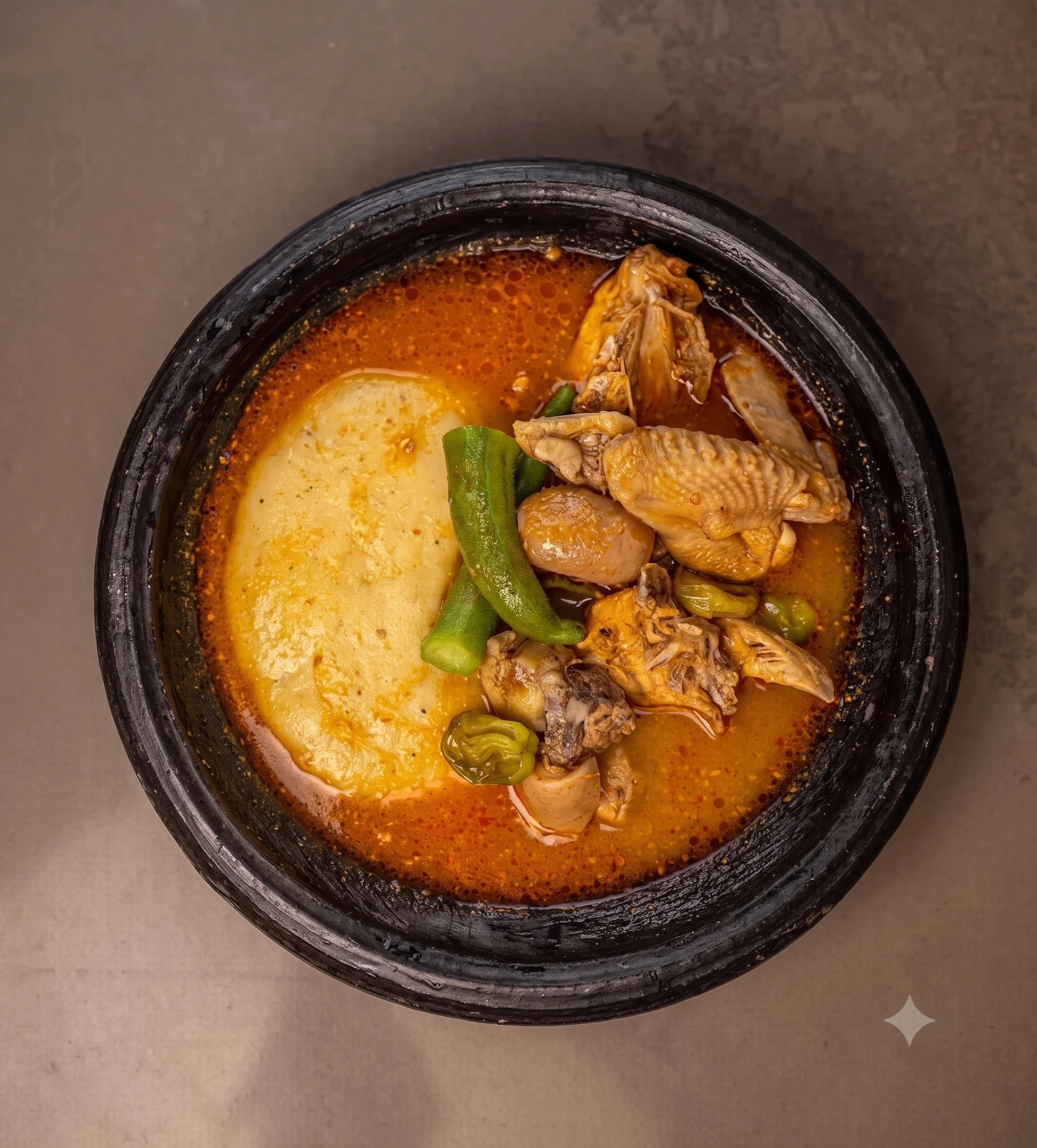 Fufu with Chicken Soup
